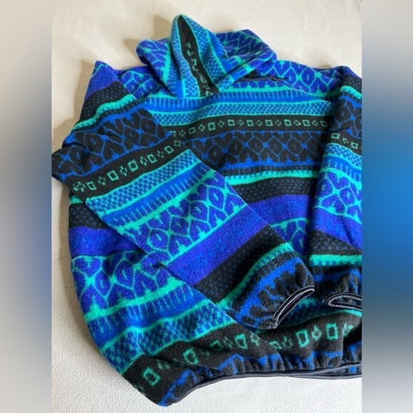 Vintage Northern Territories Sunbuster  hooded  Size L/XL Made In Usa - Picture 3 of 16